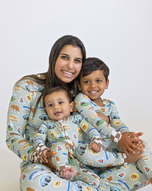 Lets Go To A National Parks:Adult 2 Piece Bamboo Pajama