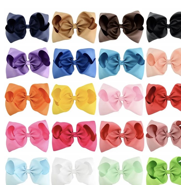 Oversized Hair Bows for Girls – Soft Bands & Multiple Colors