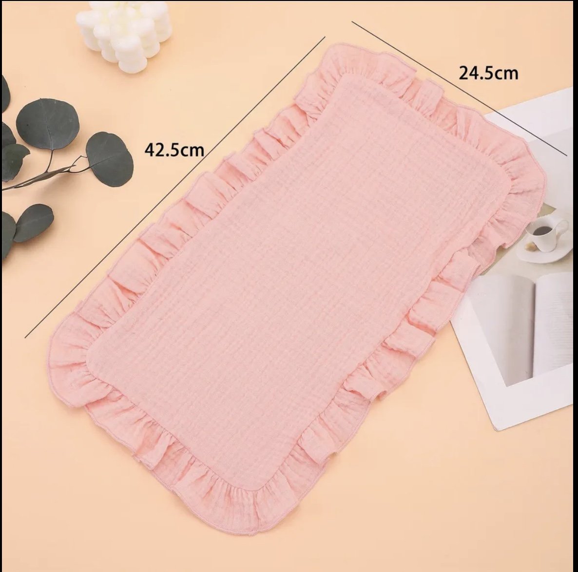 Ruffle Muslin Burp Cloths – Soft & Stylish Baby Essentials