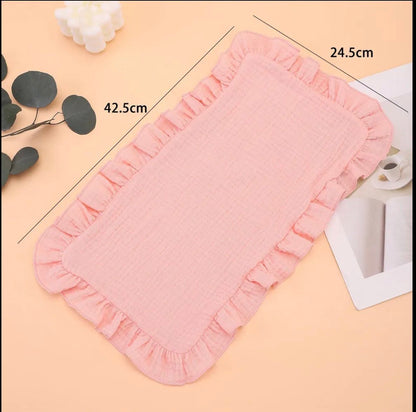 Ruffle Muslin Burp Cloths – Soft & Stylish Baby Essentials