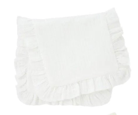 Ruffle Muslin Burp Cloths – Soft & Stylish Baby Essentials