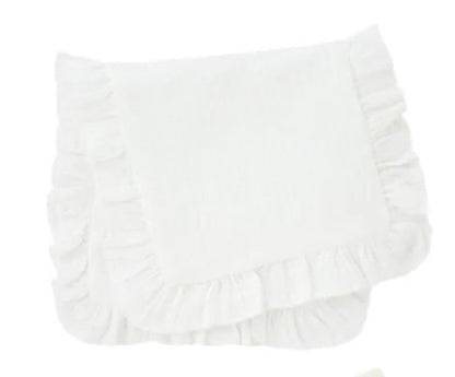 Ruffle Muslin Burp Cloths – Soft & Stylish Baby Essentials