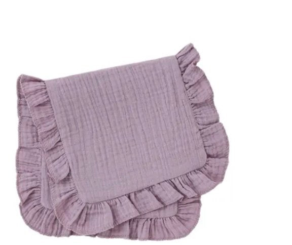 Ruffle Muslin Burp Cloths – Soft & Stylish Baby Essentials