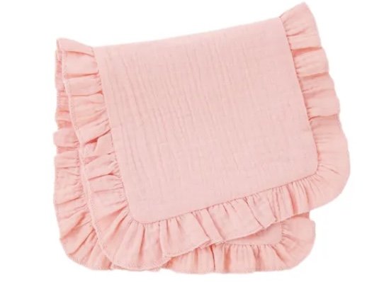 Ruffle Muslin Burp Cloths – Soft & Stylish Baby Essentials