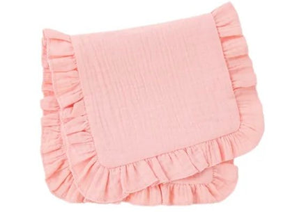 Ruffle Muslin Burp Cloths – Soft & Stylish Baby Essentials