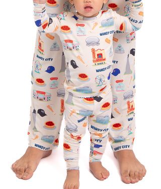 My First Windy City Toddler Bamboo Pajamas | Chicago Toddler Pajama Set