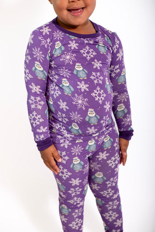 My First Penguin Snow Fall- Penguin 2 Piece Pajamas