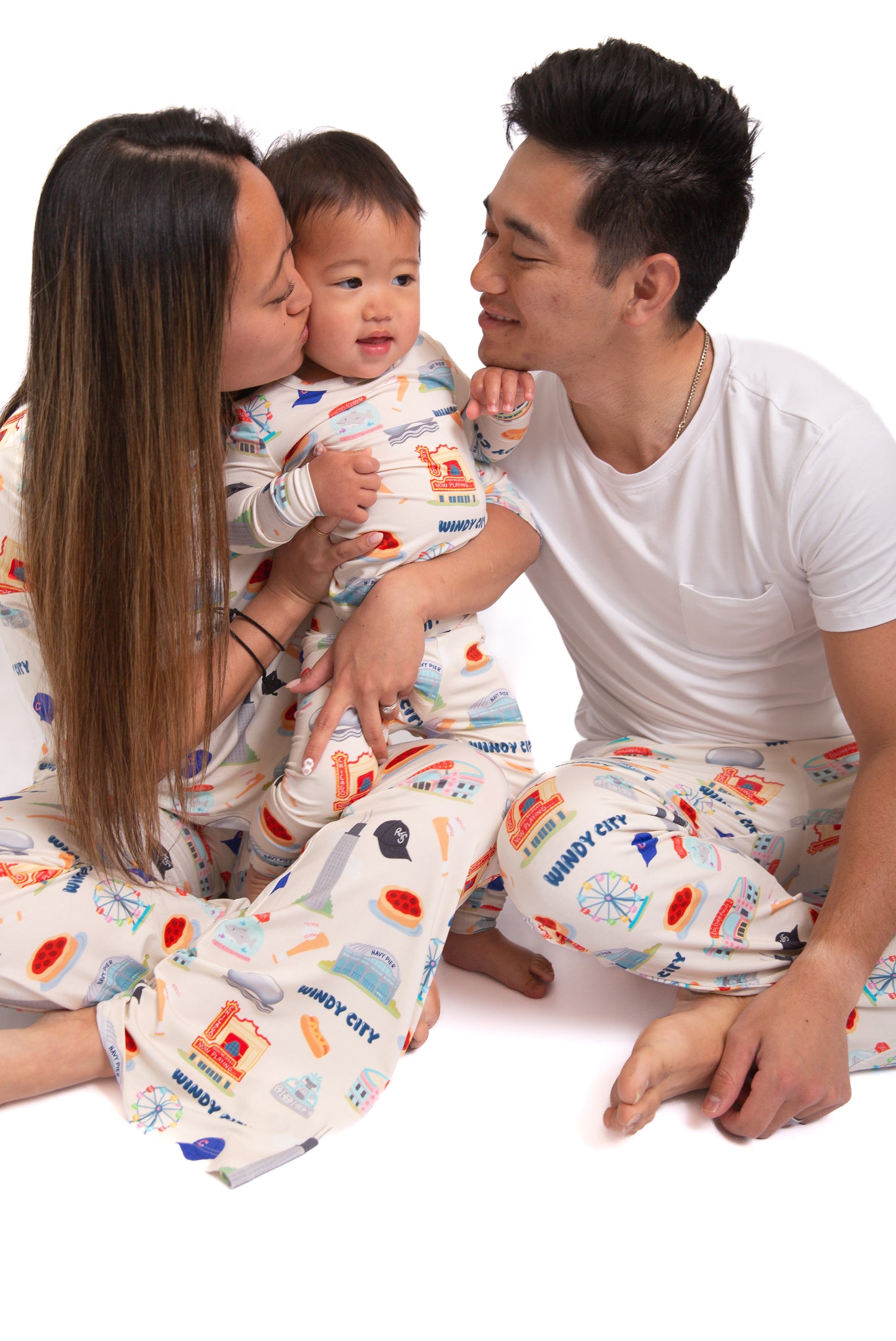 Windy City Chicago Bamboo Pajama Pants | Soft Chicago Skyline Lounge Pants for Men