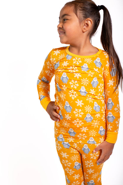 Lets Play In The Snow- Penguin 2 Piece Pajamas