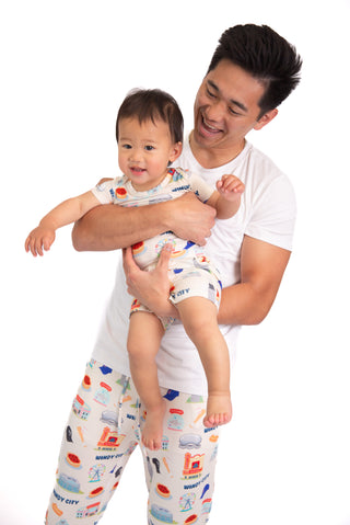 Windy City Chicago Bamboo Pajama Pants | Soft Chicago Skyline Lounge Pants for Men