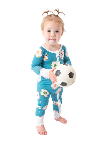 My Soccer Outfit Bamboo Baby Onesie | Soccer Baby Outfit