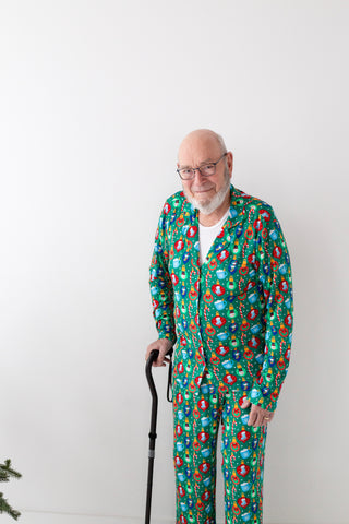 My First Christmas Bamboo Pajamas- Men 2 Piece Holiday Pajamas
