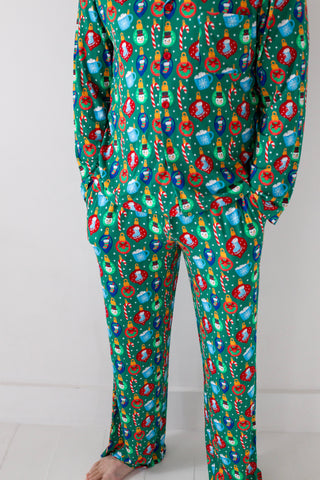 My First Christmas Bamboo Pajamas- Men 2 Piece Holiday Pajamas