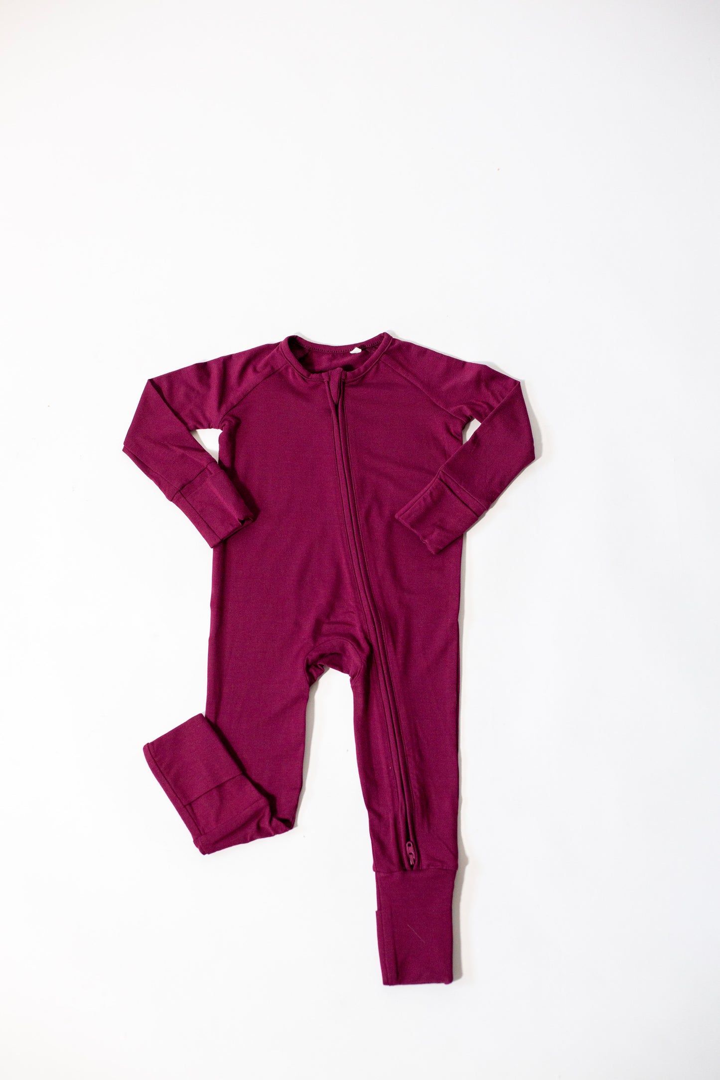 Baby Solid Onesies: Maroon