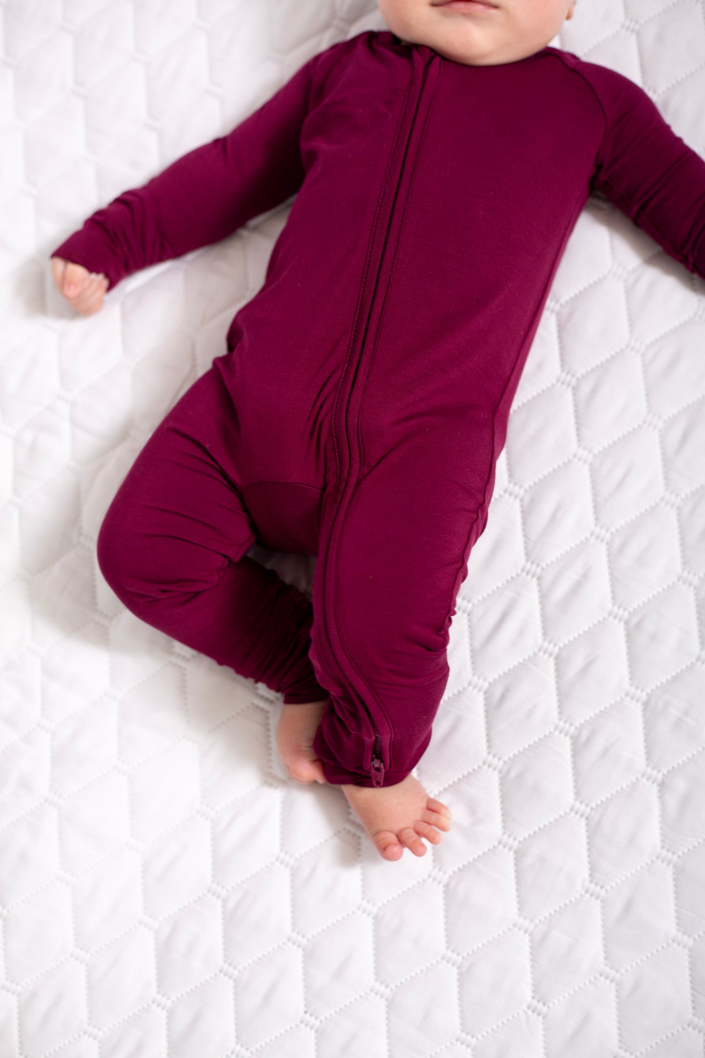 Baby Solid Onesies: Maroon