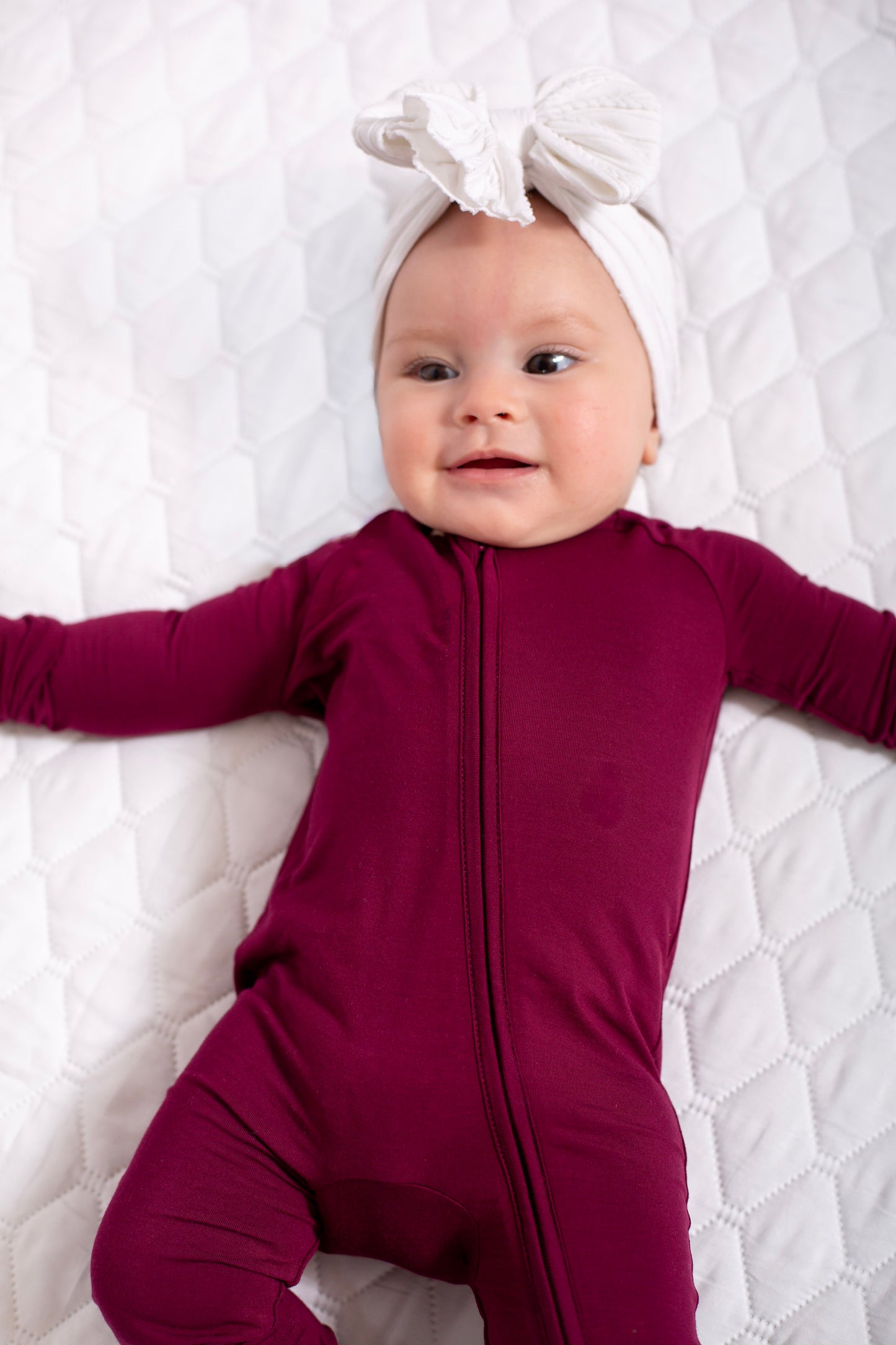 Baby Solid Onesies: Maroon