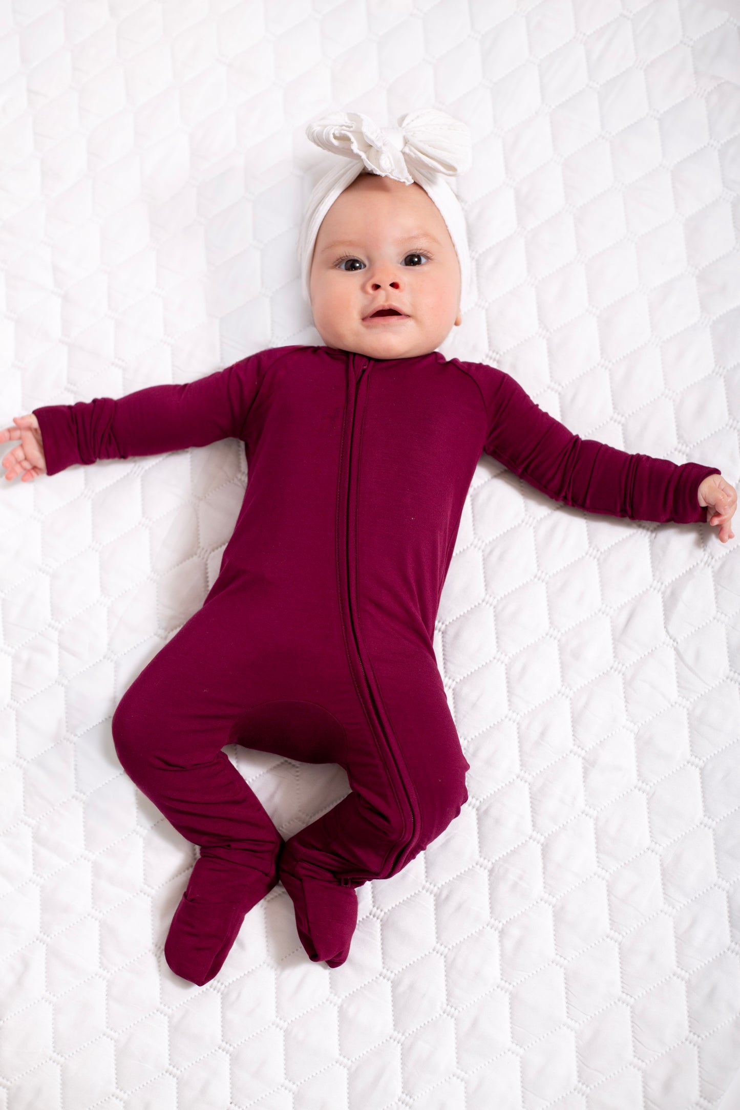 Baby Solid Onesies: Maroon