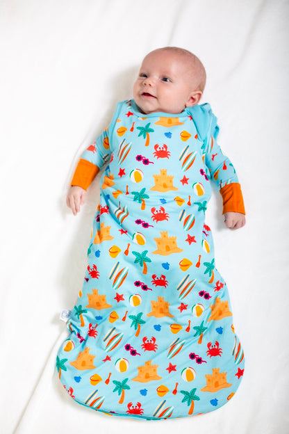 My First Beach Trip Bamboo Sleep Sack – Soft & Breathable for Summer Nights