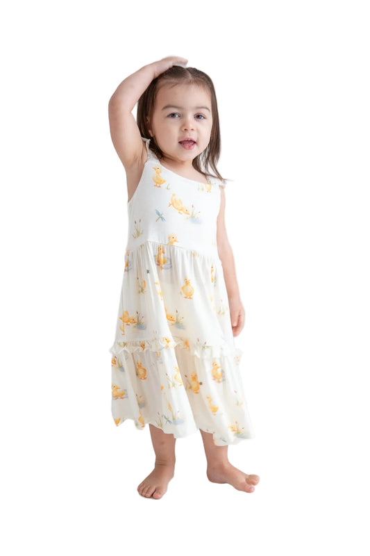 My First Waddle Bamboo Sun Dress: Ruffle Duck Dress