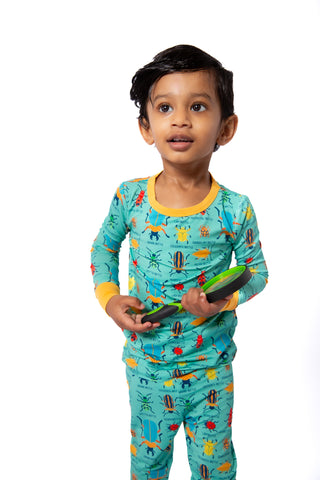 My First Beetle Bonanza™ Bamboo Kids Pajama Set | Butter-Soft Long Sleeve Pajamas