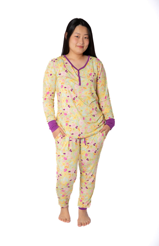My First Bloom Women’s Bamboo Pajamas | Jogger Set