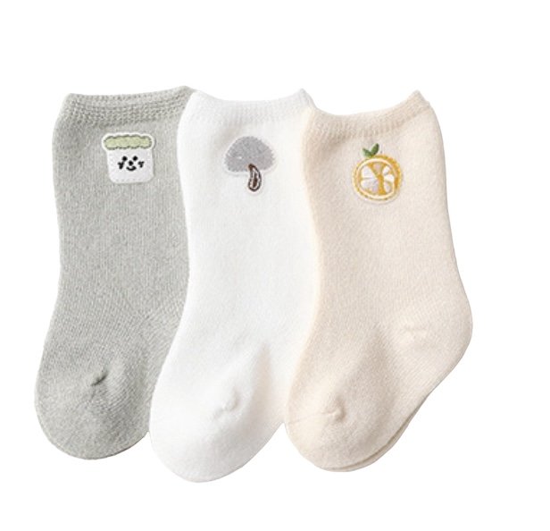 Cute Baby Socks – 3-Pack Soft Socks with Fun Animal Designs