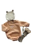 Little Love Girl Rompers – Cozy Fleece Onesie for Babies