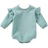 Frill Baby Fleece Onesie – Cozy Bubble Style with Snap Bottom