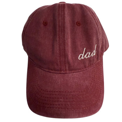 Dad Embroidered Hat – Classic Washed Cotton Cap for Dads