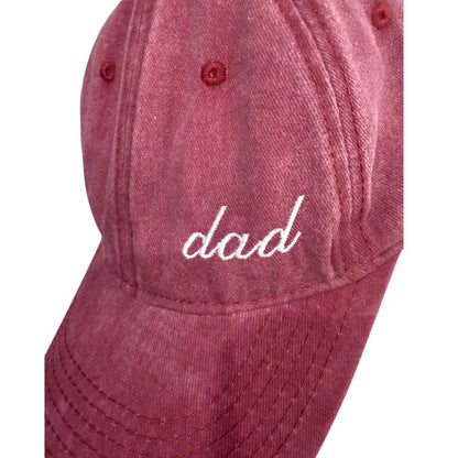 Dad Embroidered Hat – Classic Washed Cotton Cap for Dads