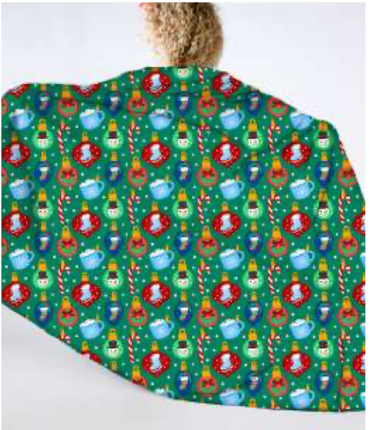 My First Christmas Toddler Blanket: Ornament Design