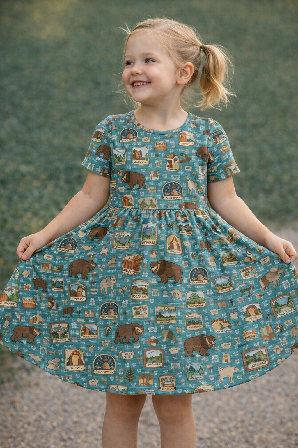 My First Adventure National Parks Girls Dress | Nature Print Dress Sizes 2–8