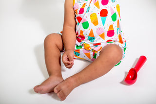 My First Ice Cream Cone Bamboo Bubble Onesie | Baby Summer Outfit