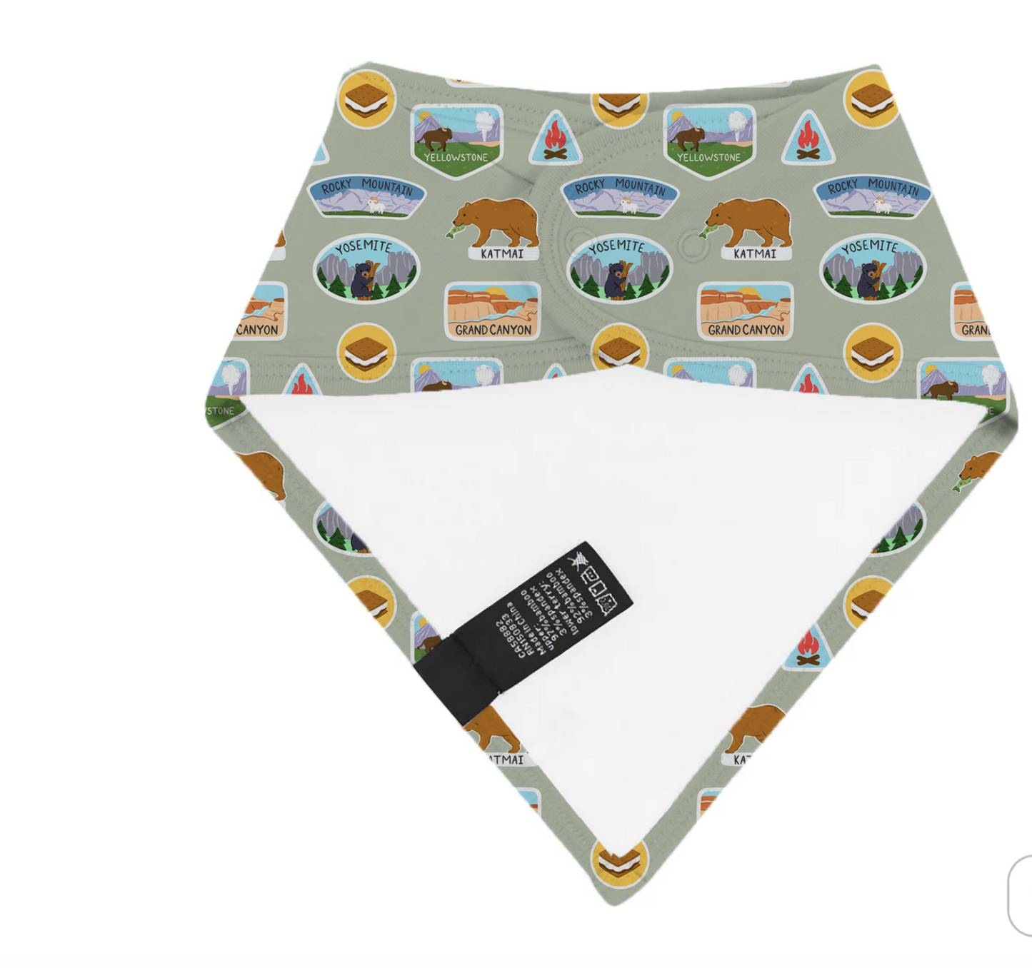 Hexagonal mat with travel-themed design on a white background