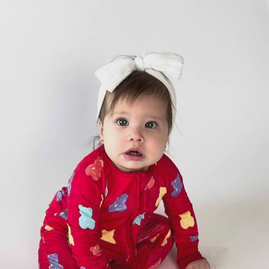 bear onesies with double zip bamboo rompers 