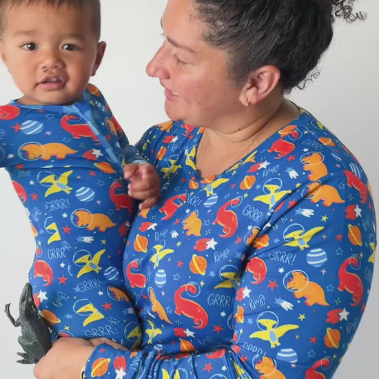 matching mother and son bamboo pajamas