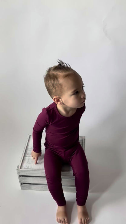 Toddler two piece temperature controlled sleepwear