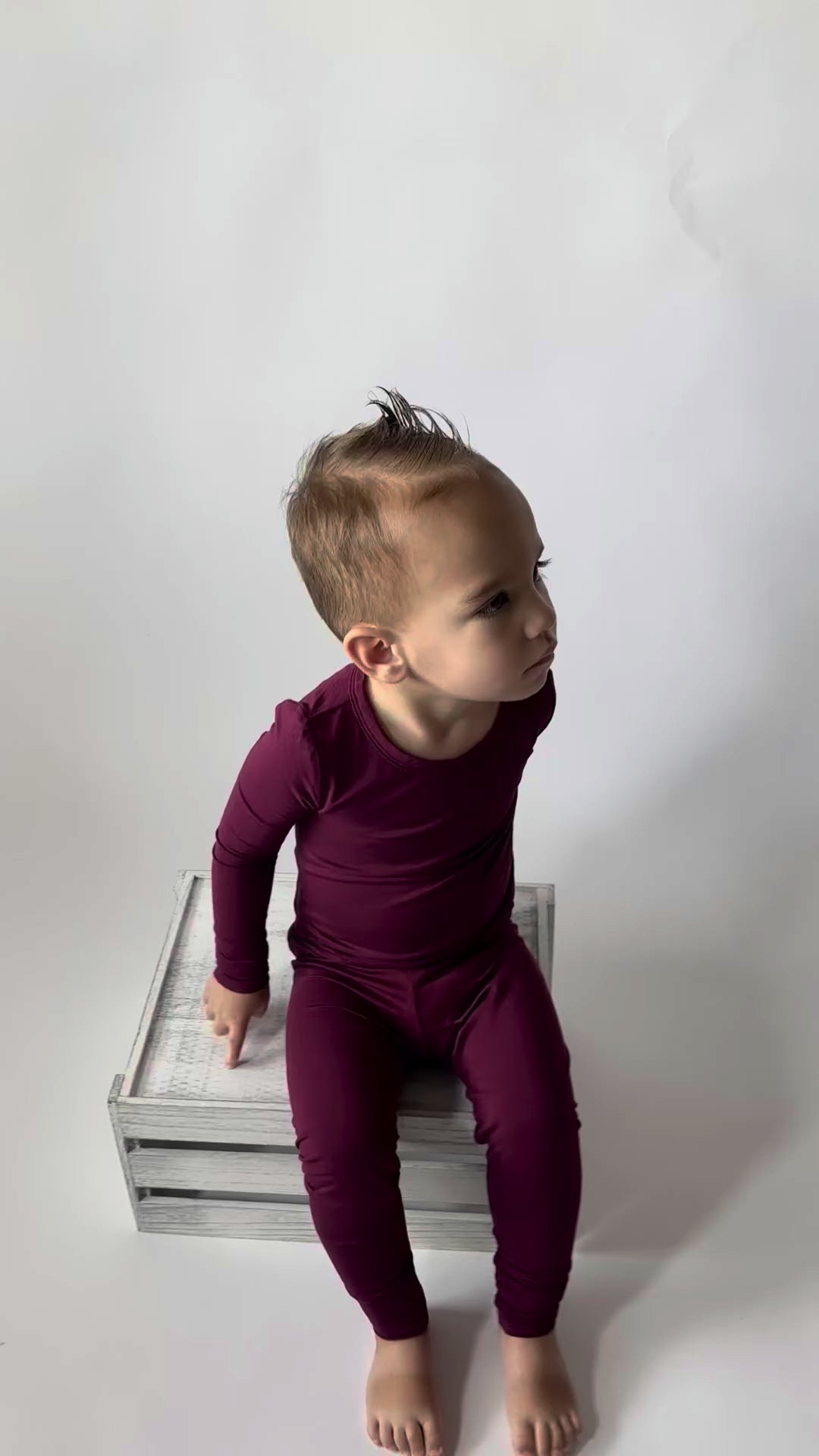 Toddler two piece temperature controlled sleepwear