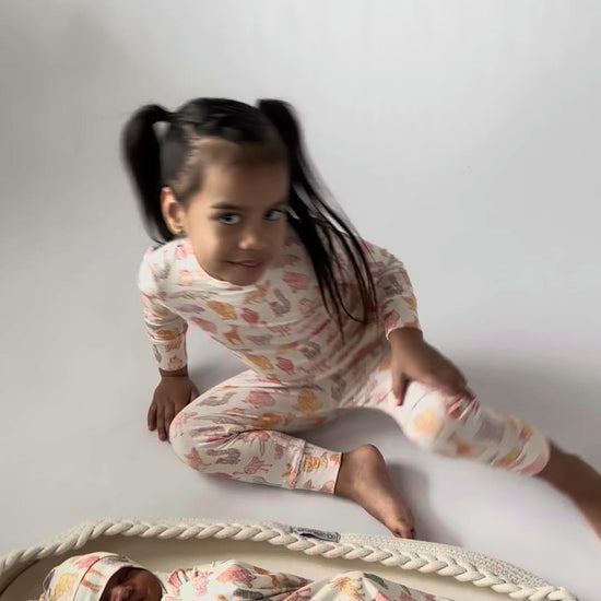 animal themed bamboo pajamas