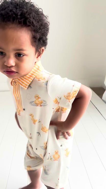 shortie bamboo baby boy outfit