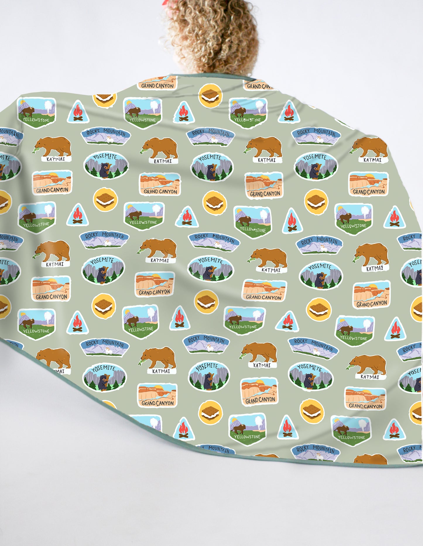 Lets Go See A National Park Toddler Blanket  57x39 inches Tog Rating: 2.0