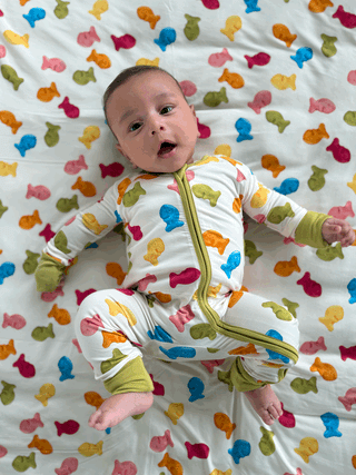 My First Snack Baby Onesie Outfit | Milestone Infant Clothing | Rayn’s Tiny Stitches