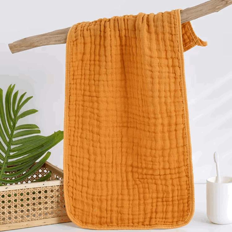 Muslin Baby Burp Cloths – 6-Layer Cotton, Unisex & Soft