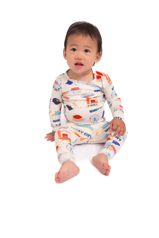My First Windy City Toddler Bamboo Pajamas | Chicago Toddler Pajama Set