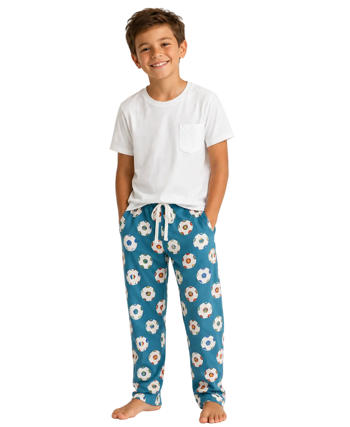My First World Cup Soccer Pajamas for Kids Ages 7–12 | Bamboo PJ Set